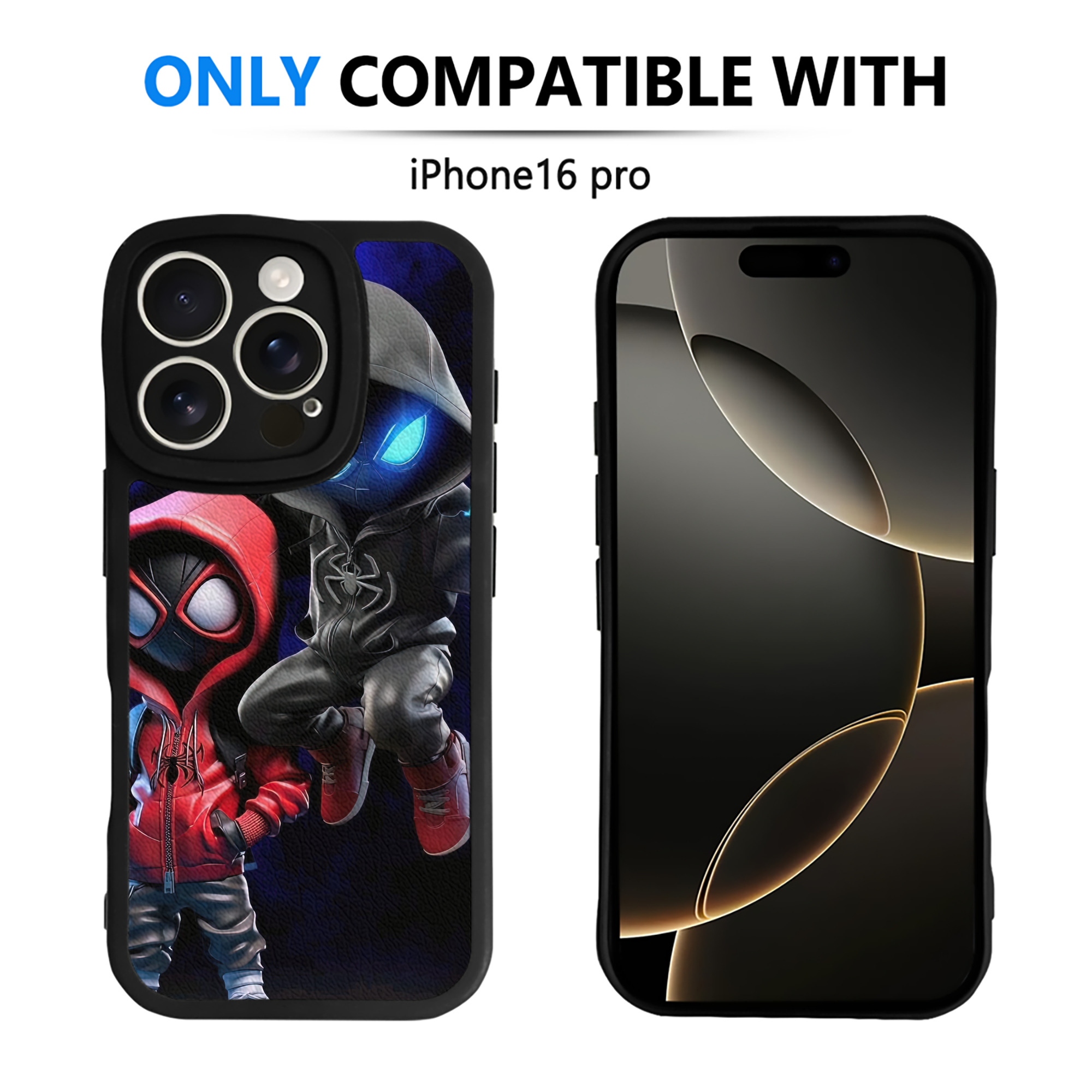 Spider Man スパイダーマン 【iPhone 16シリーズ対応】シリコンスマホケース（レザー調） 材質：シリコン